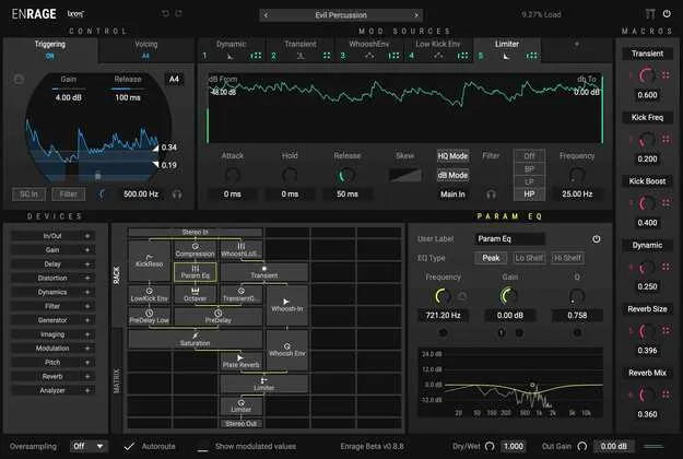 ENRAGE by Boom multi-effect plugin interface