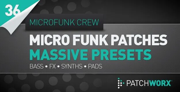 MicroFunk Crew Micro Funk Massive Presets preset pack artwork for Native Instruments Massive