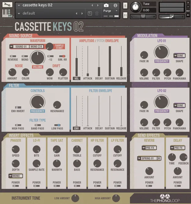 Cassette Keys.02 for Kontakt by THEPHONOLOOP keys instrument interface