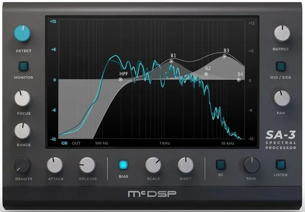 SA-3 Spectral Processor by McDSP spectral analysis effects plugin interface