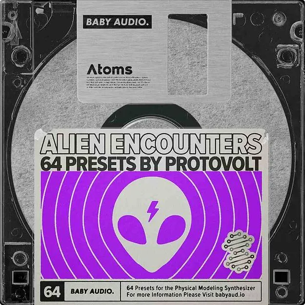 Alien Encounters Atoms Expansion Pack preset pack artwork for Atoms by Baby Audio