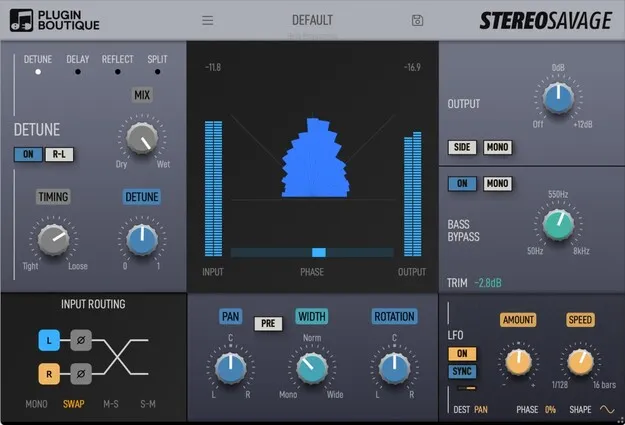 StereoSavage 2 Upgrade stereo width plugin interface by Plugin Boutique