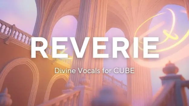 Reverie CUBE expansion by Lunacy vocal and choir preset pack artwork for CUBE
