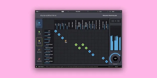 AudioMatrix by Sound Particles channel routing utility plugin interface