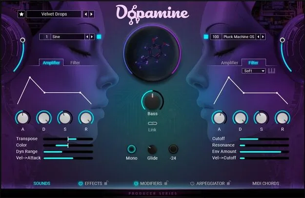 Dopamine pop and EDM synth instrument by Native Instruments in Kontakt
