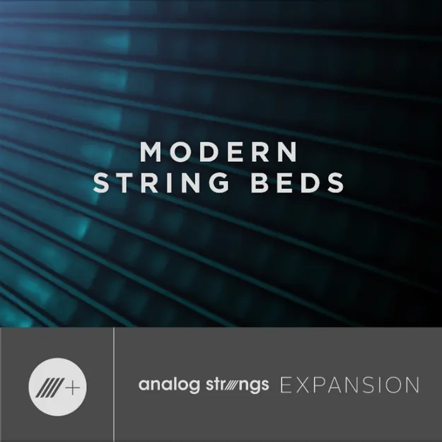 Modern String Beds Expansion Pack preset pack artwork for Analog Strings
