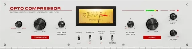 OPTO Compressor by Softube compressor plugin interface