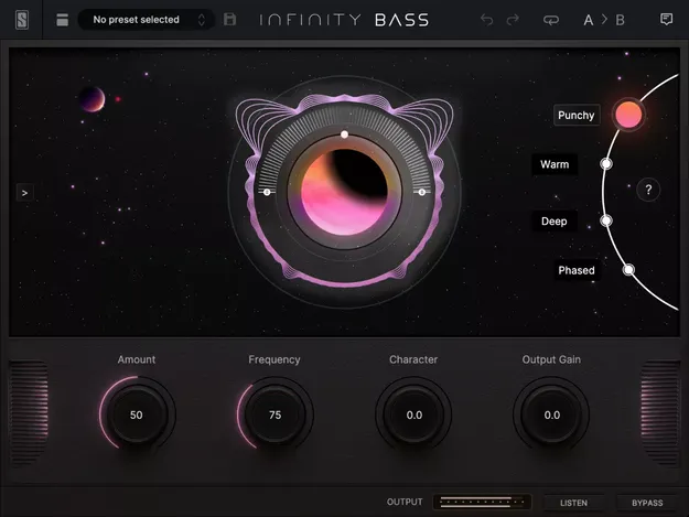 Infinity Bass by Slate Digital low-end sculpting plugin interface