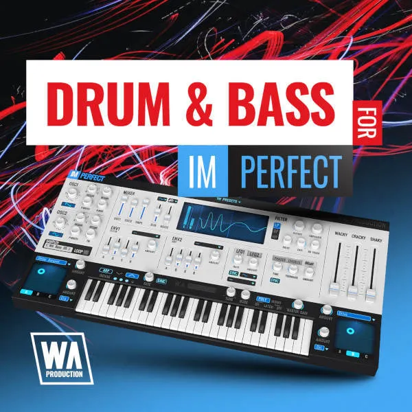Drum & Bass for ImPerfect synth preset bank artwork for ImPerfect