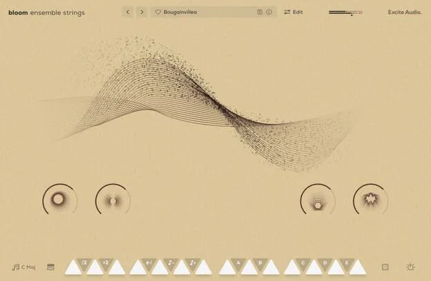 Bloom Ensemble Strings Crossgrade by Excite Audio orchestral string instrument interface