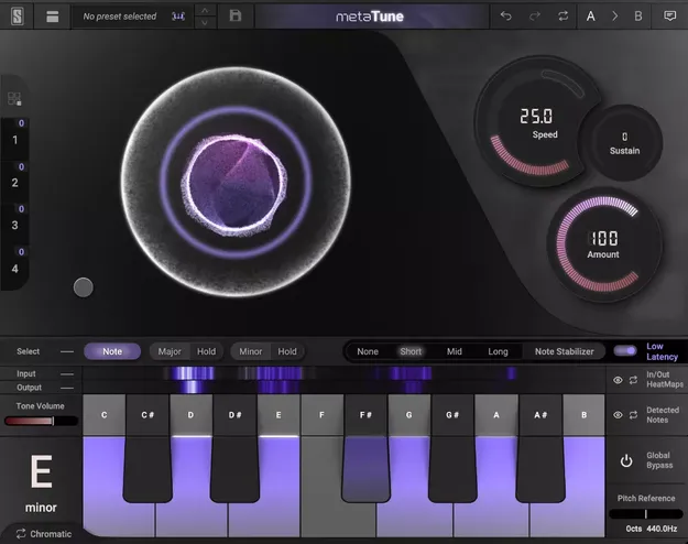 MetaTune by Slate Digital automatic tuner plugin interface