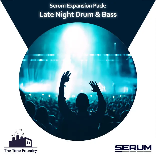Late Night Drum & Bass for Serum preset pack artwork for Xfer Serum