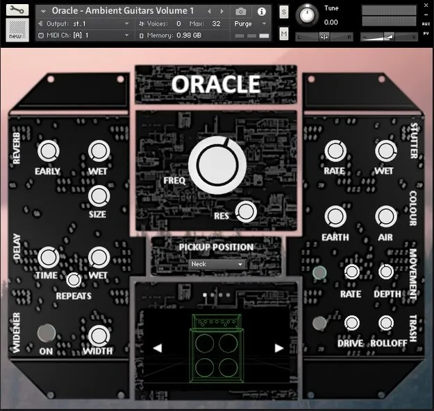 Oracle by Iamlamprey Kontakt guitar instrument interface