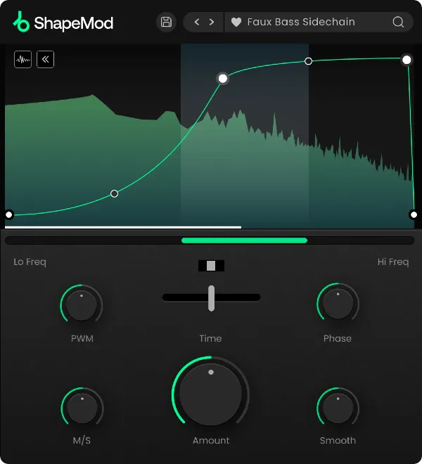 ShapeMod by Plugin Boutique envelope shaper plugin interface