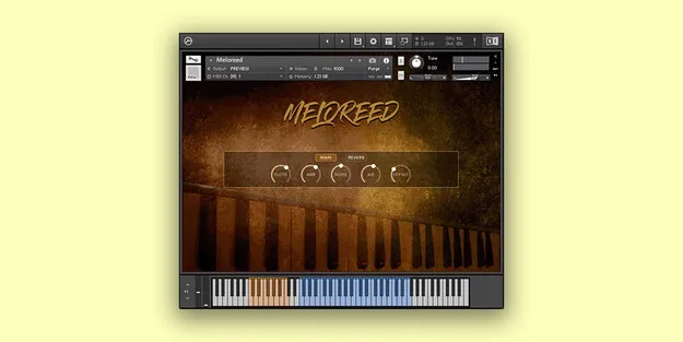 Meloreed melodica instrument by Loot Audio Kontakt interface
