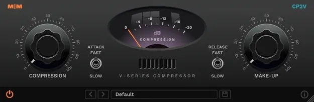 CP2V Compressor by Mellowmuse compressor plugin interface