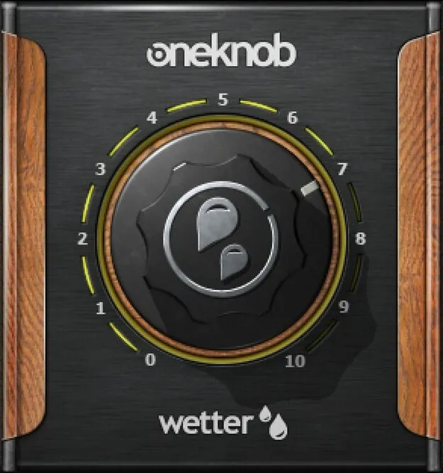 OneKnob Wetter by Waves reverb and delay plugin interface