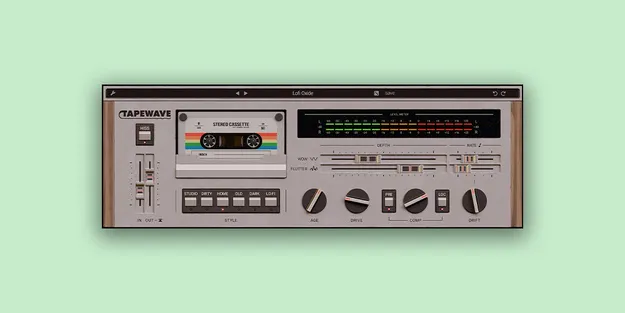 Tapewave tape emulation plugin interface by Wave Alchemy