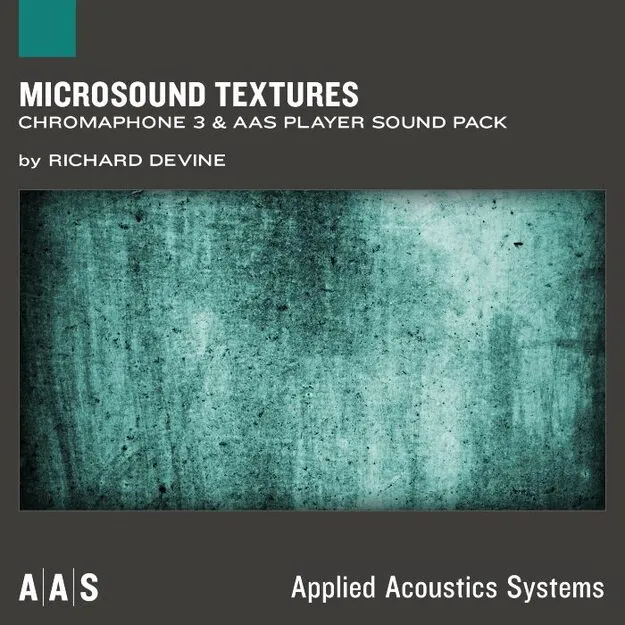 Microsound Textures Chromaphone 3 preset bank artwork for Applied Acoustics Systems synthesizer