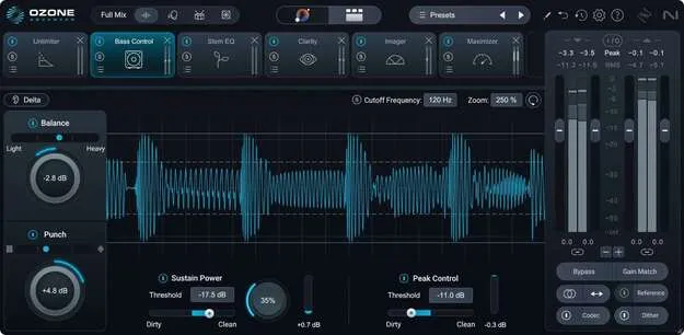 Ozone 12 Advanced Educational Version mastering suite plugin interface by iZotope