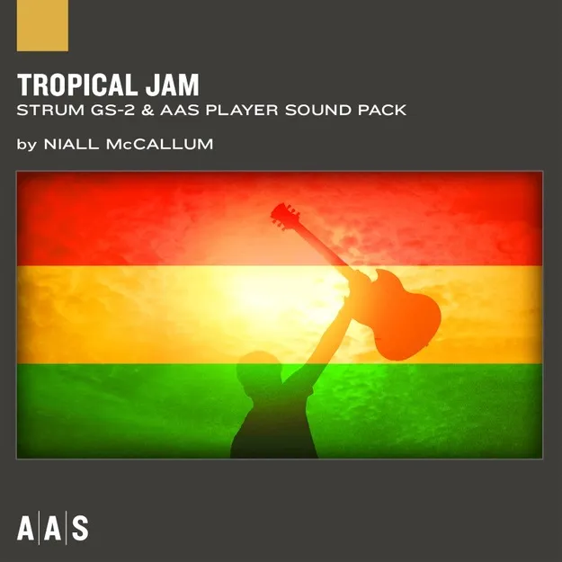 Tropical Jam Strum GS-2 sound bank preset pack artwork for Strum GS-2