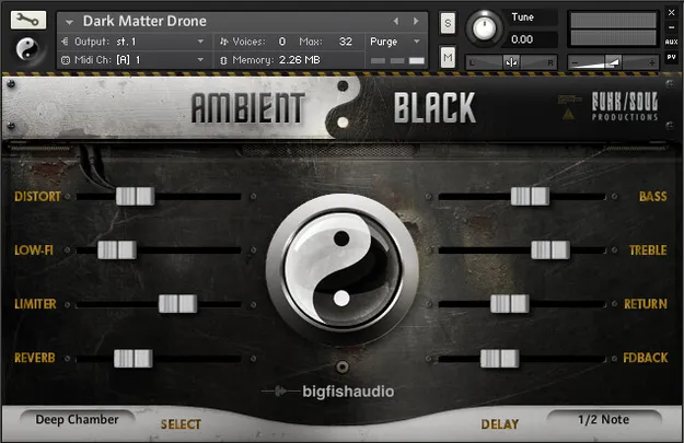 Ambient Black by Big Fish Audio Kontakt instrument artwork