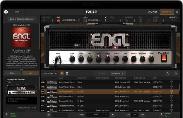 ENGL Ampthology Vol 1 amp Tone Model collection artwork for TONEX
