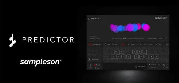 Predictor generative MIDI composition plugin interface by Sampleson