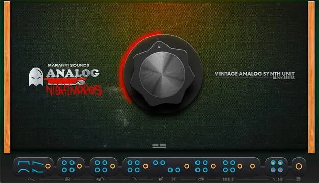 Analog Nightmares by Karanyi Sounds Kontakt synth instrument interface