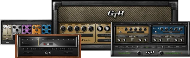 GTR3 by Waves guitar and bass amp simulator plugin interface