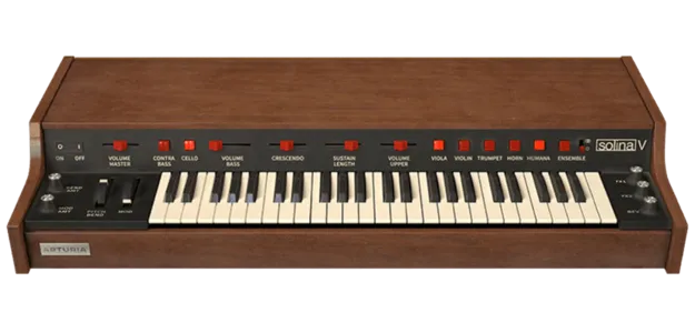 Solina V by Arturia string machine synth plugin interface