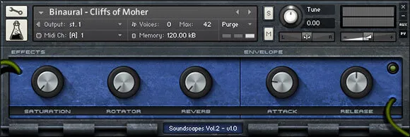 Soundscapes Vol.2 by AudioThing Kontakt ambience and texture instrument interface