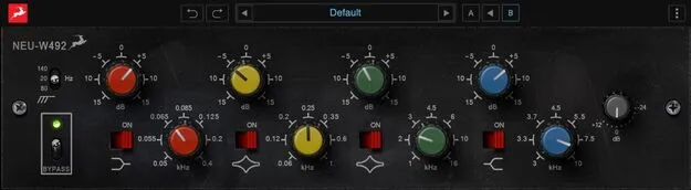 NEU-W492 parametric EQ plugin by Antelope Audio interface