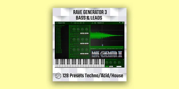 Rave Generator 3 Techno and House Presets preset pack artwork for Rave Generator 3