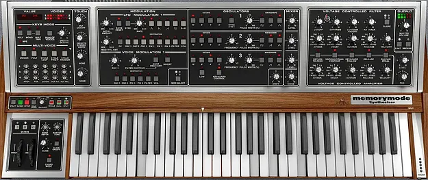 Memorymode 2 synth plugin interface by Cherry Audio