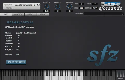 Cassette Vibraphone for SFZ Player