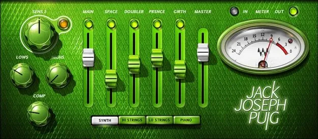 JJP Strings & Keys multi-effect plugin interface by Waves