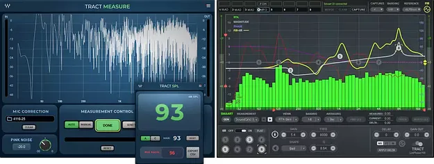 TRACT System Calibration by Waves PA calibration plugin interface