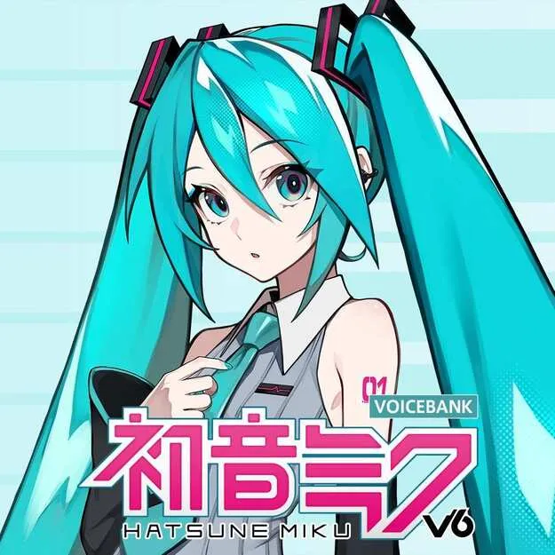 HATSUNE MIKU V6 voicebank virtual singer plugin artwork for VOCALOID6