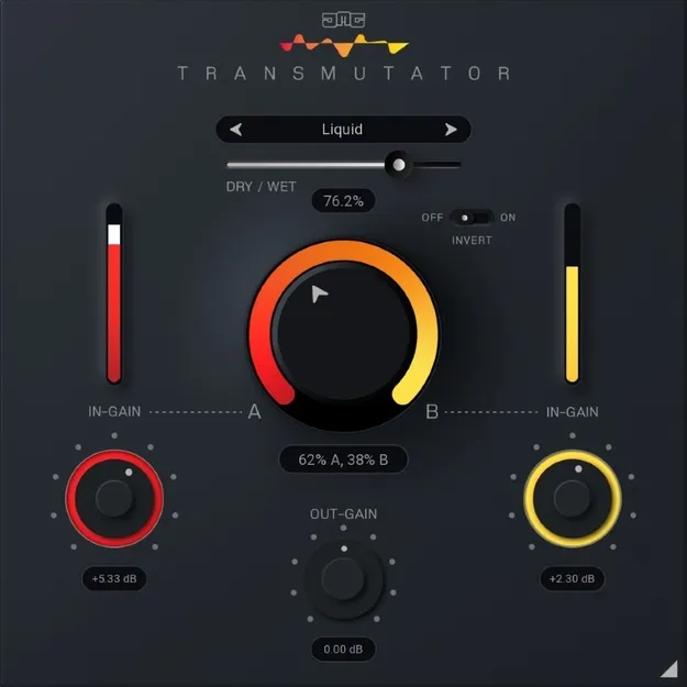 Transmutator crossfade plugin interface by United Plugins