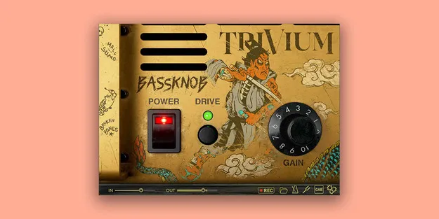 BassKnob Trivium by Bogren Digital amp simulator plugin interface