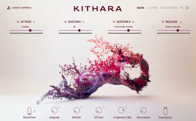 Kithara Kontakt guitar instrument interface by Native Instruments