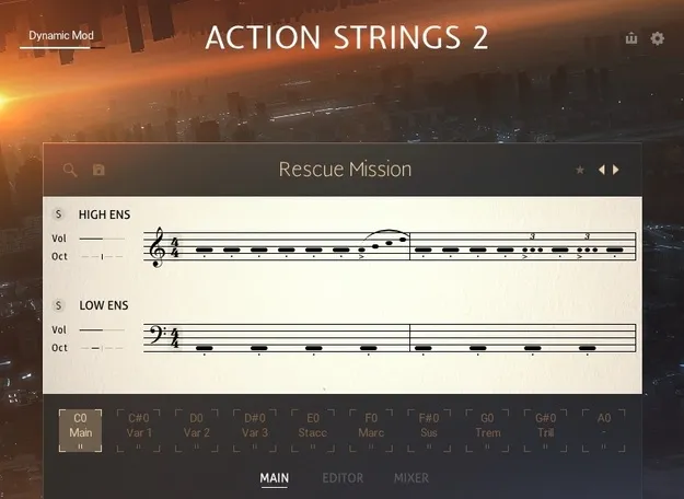 Action Strings 2 orchestral string instrument for Kontakt by Native Instruments