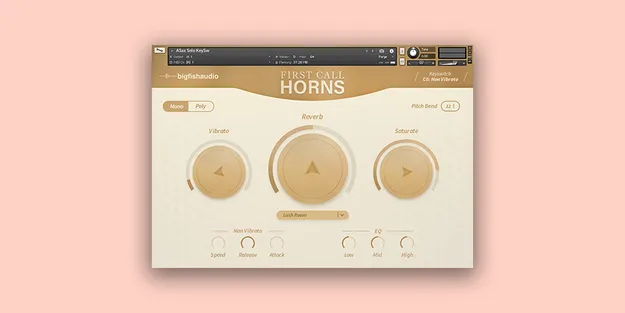 First Call Horns by Big Fish Audio Kontakt horn instrument interface