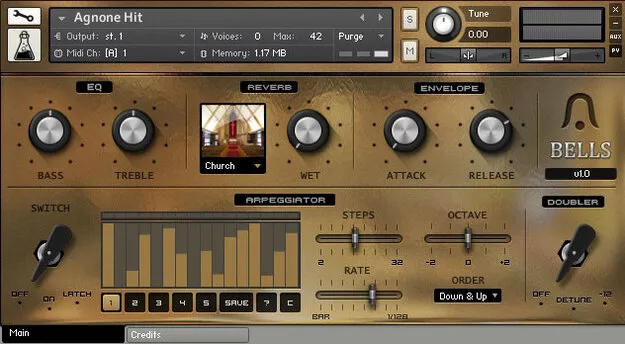 Bells by AudioThing Kontakt instrument of sampled bells and cowbells
