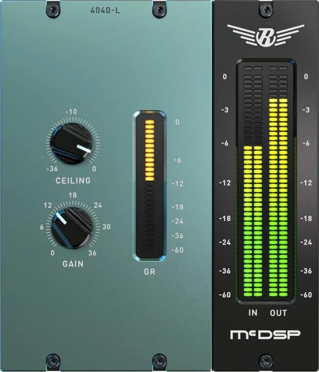 4040 Retro Limiter HD v7 by McDSP limiter plugin interface
