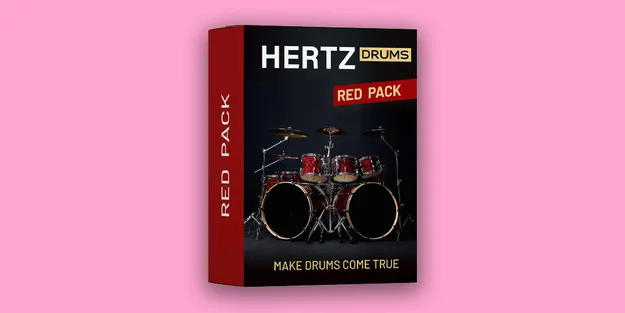 Hertz Drums 2 Red Pack expansion pack artwork for Hertz Drums 2