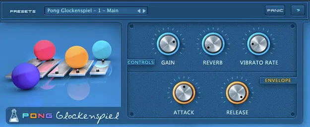 Pong Glockenspiel Kontakt instrument by AudioThing, glockenspiel sampled with ping pong balls