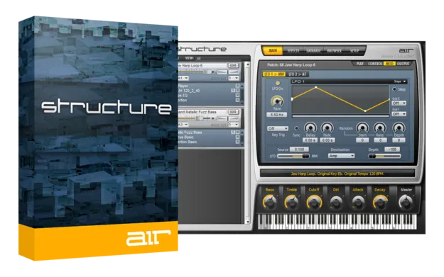 Structure 2 multi-timbral sampler plugin interface by AIR Music Technology