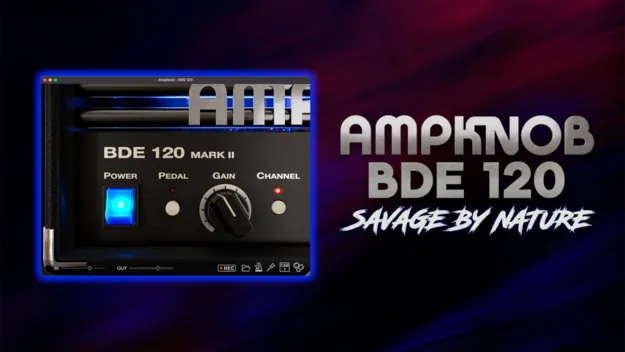 AmpKnob BDE 120 by Bogren Digital amp simulator plugin interface